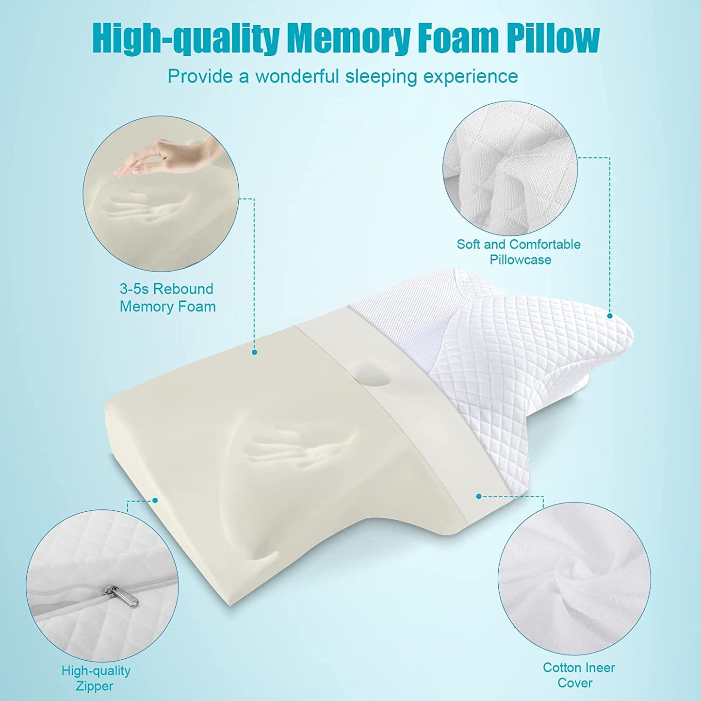 Velga™ Original Bamboo Neck Support Pillow